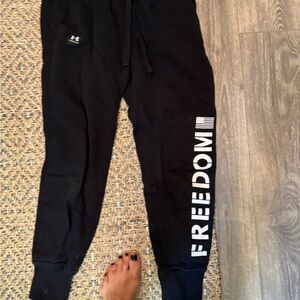 Under Armour women’s  Black Freedom Joggers